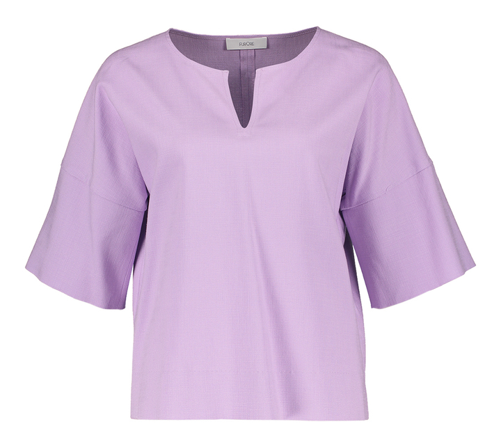 Violet kleurige blouse met V-hals Bona Furore