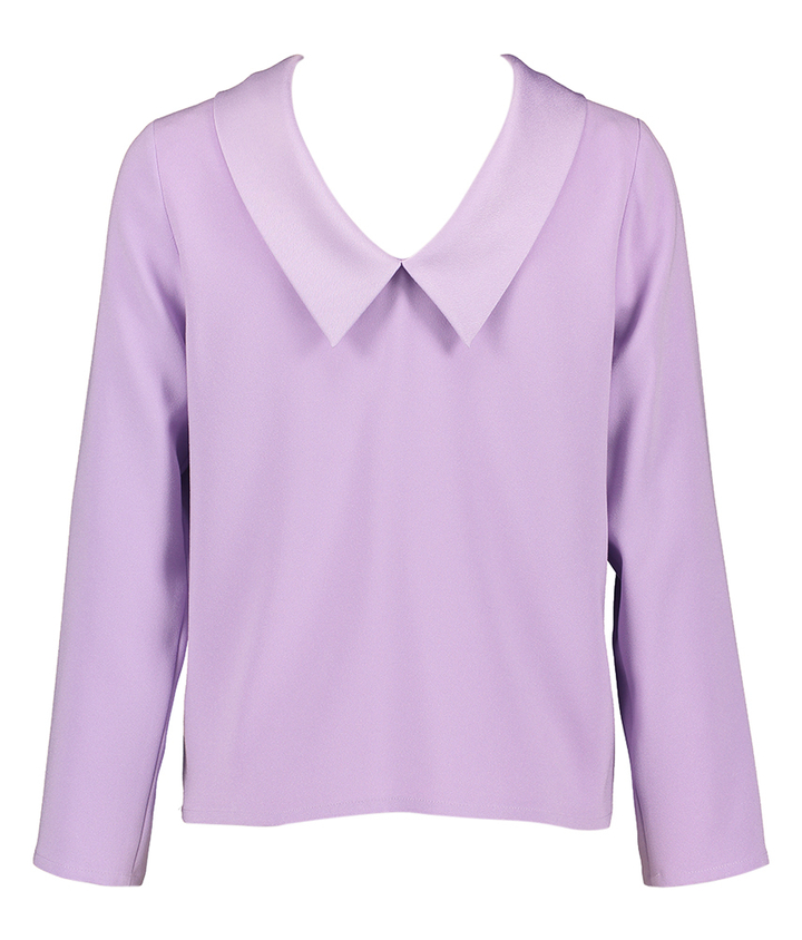 Lila bloes met boothals en diepere rug Bintila Furore