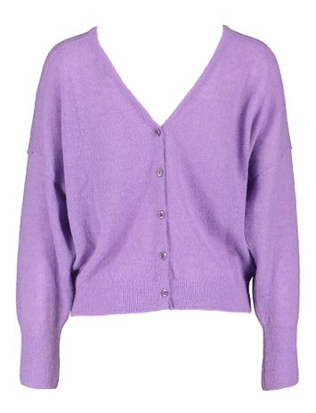 Lila wollen trui met diepe rug Parmo Furore 