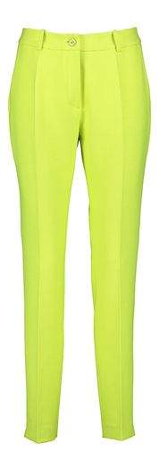 Limoengroene geklede slim fit broek Torinel Furore 