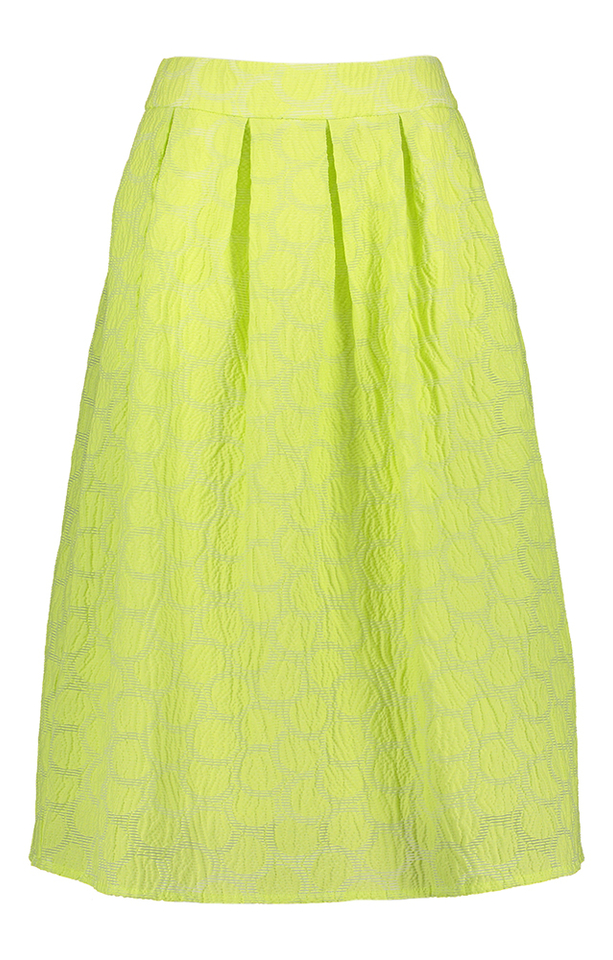 Green gloss A-lijn rok Spark Furore