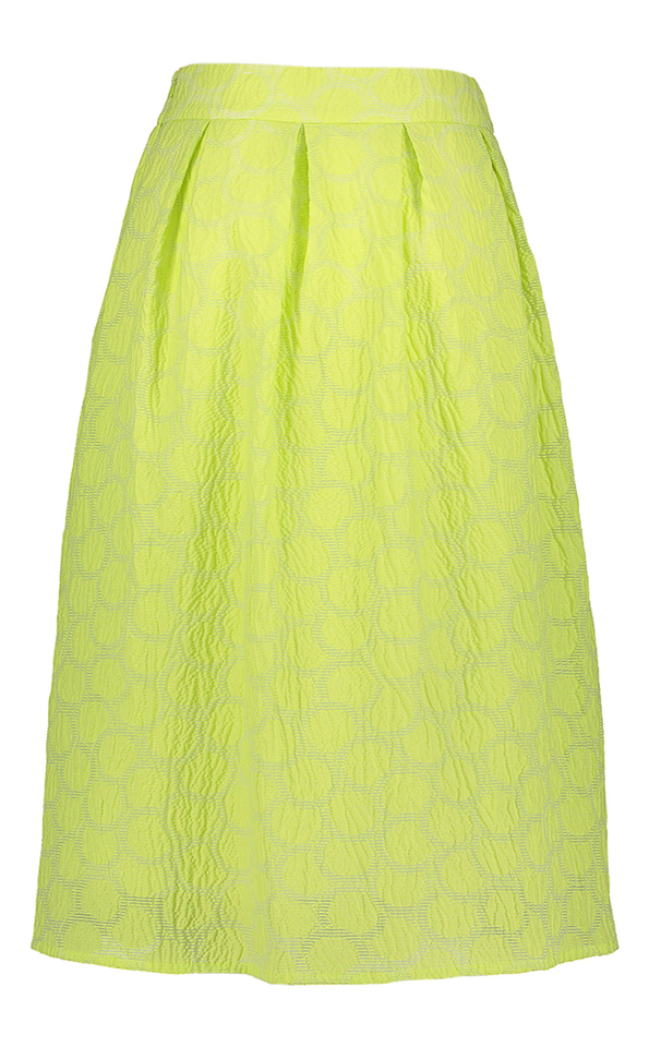 Green gloss A-lijn rok Spark Furore