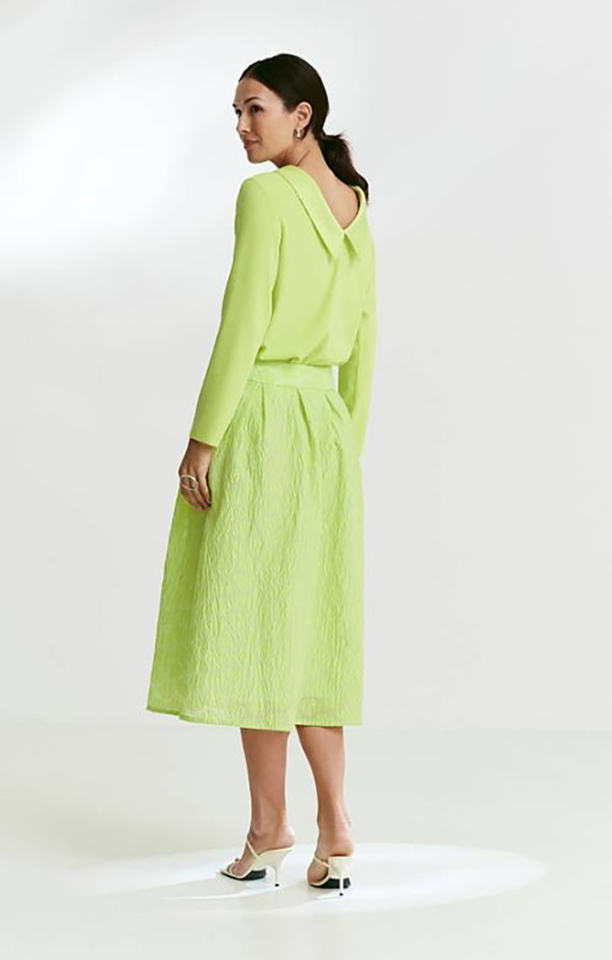 Green gloss A-lijn rok Spark Furore