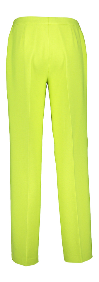 Limoengroene geklede wijde broek met opgestikte zakken Tibio Furore 