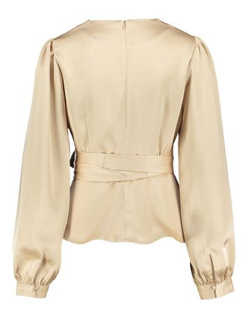 Goud kleurige bloes met lint Rista Neo Noir 