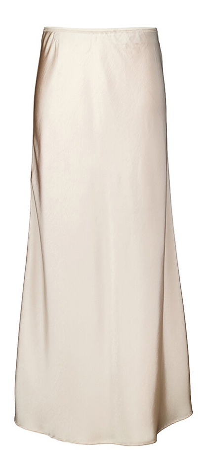 Parelmoerkleurige glanzende rok in satijnlook Vicky Neo Noir