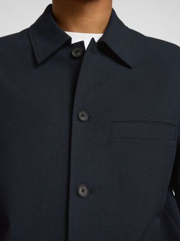 Donkerblauw overhemd Selected 