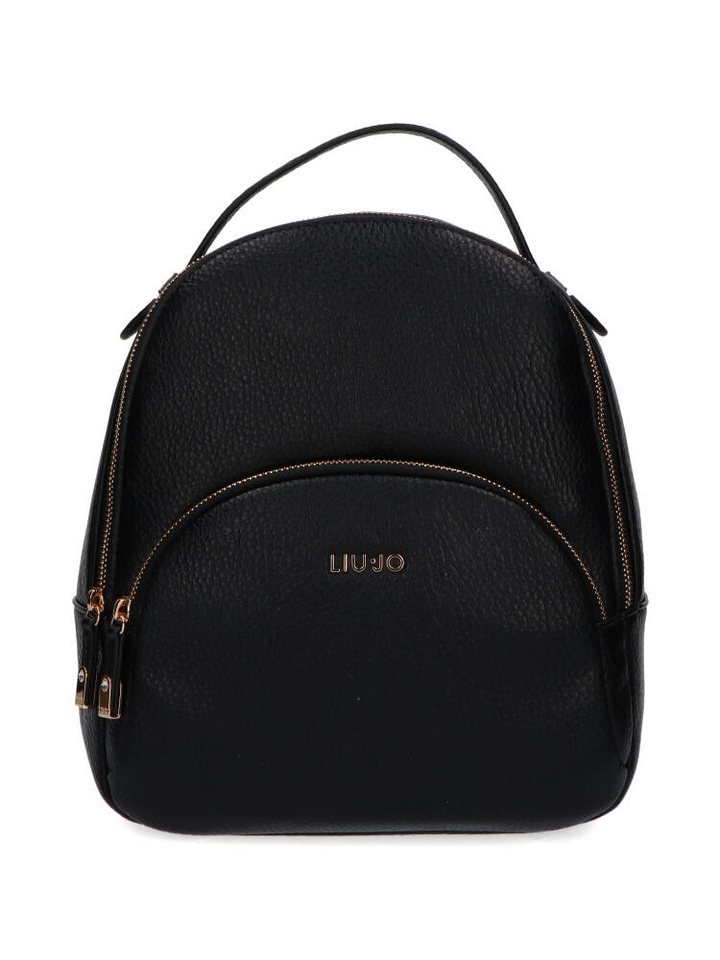 Zwarte rugzak met gouden sluiting Lui Jo 