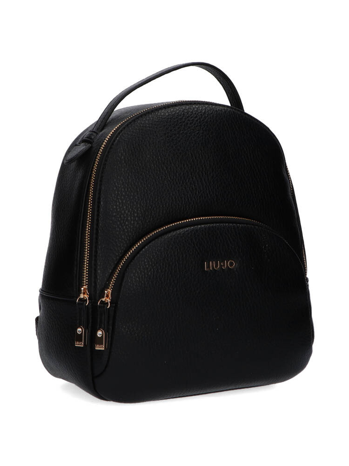 Zwarte rugzak met gouden sluiting Lui Jo 