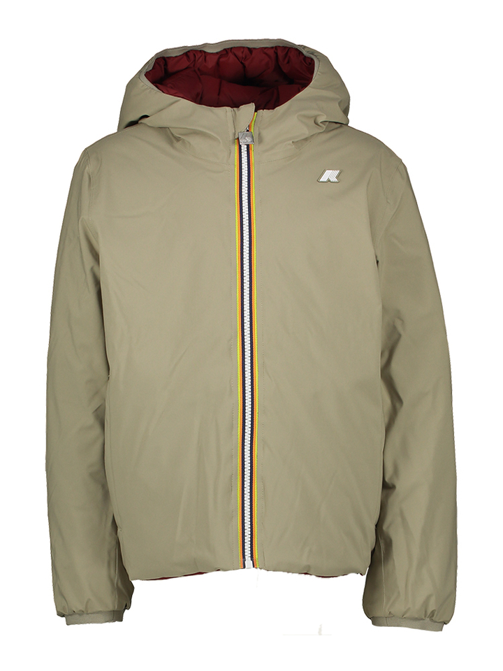 Multicolor omkeerbare jas Kway