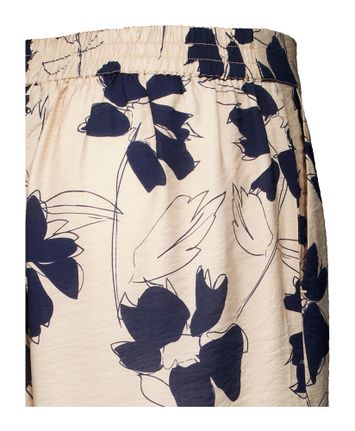 Bruinkleurige broek met zwarte print Vinicsa Vila