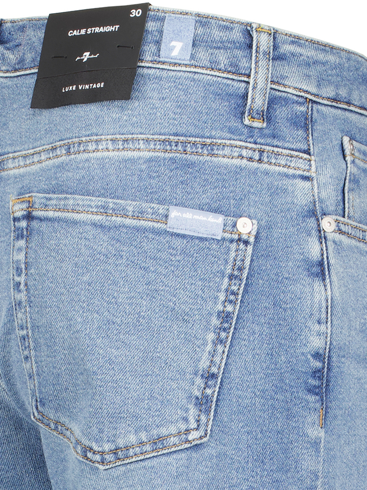 Lichtblauwe straight fit jeans For all mankind