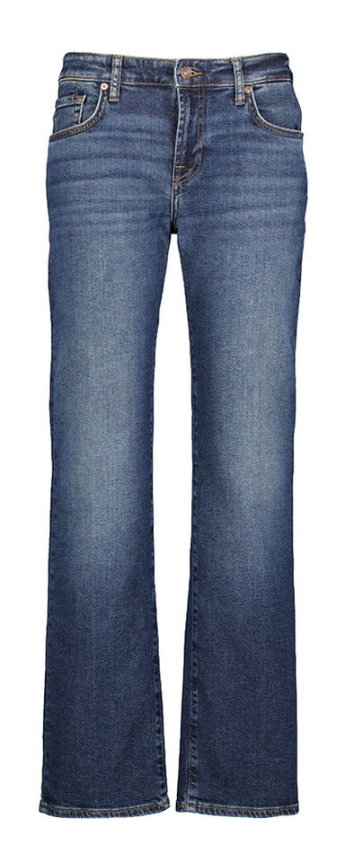 Blauwe straight jeans Calie For all Mankind