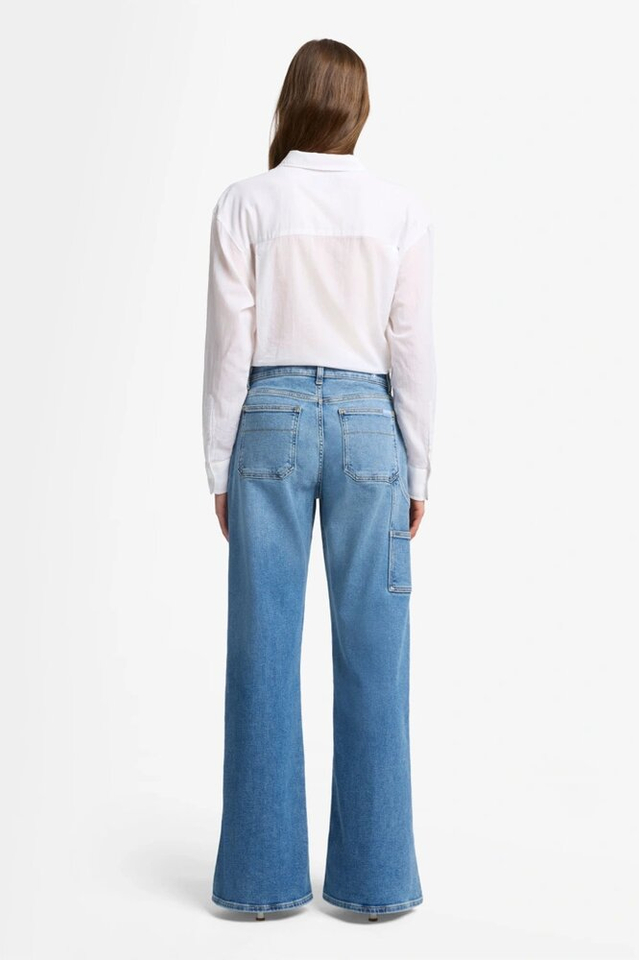 Lichtblauwe straight jeans Lotta For all mankind