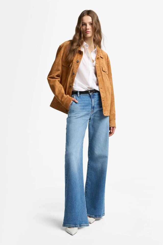 Lichtblauwe straight jeans Lotta For all mankind