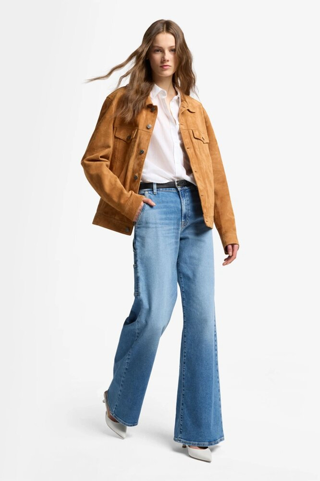 Lichtblauwe straight jeans Lotta For all mankind