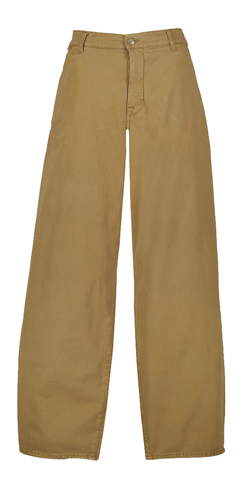 Bruine loose fit broek Bonnie Trouser For All Mankind