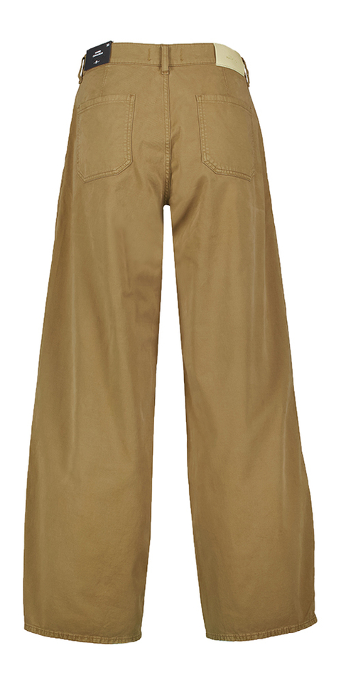 Bruine loose fit broek Bonnie Trouser For All Mankind