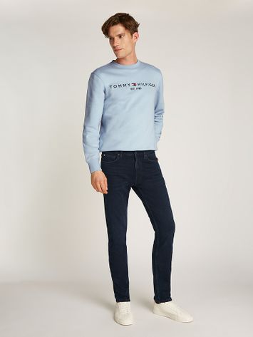 Donkerblauwe slim fit jeans Tommy Hilfiger