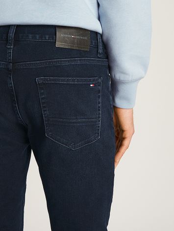Donkerblauwe slim fit jeans Tommy Hilfiger