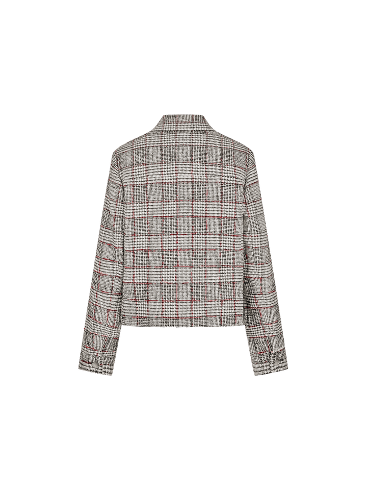 Multicolor geruite jas met knopen Riani 