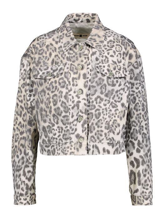 Grijs jasje met dierenprint Riani