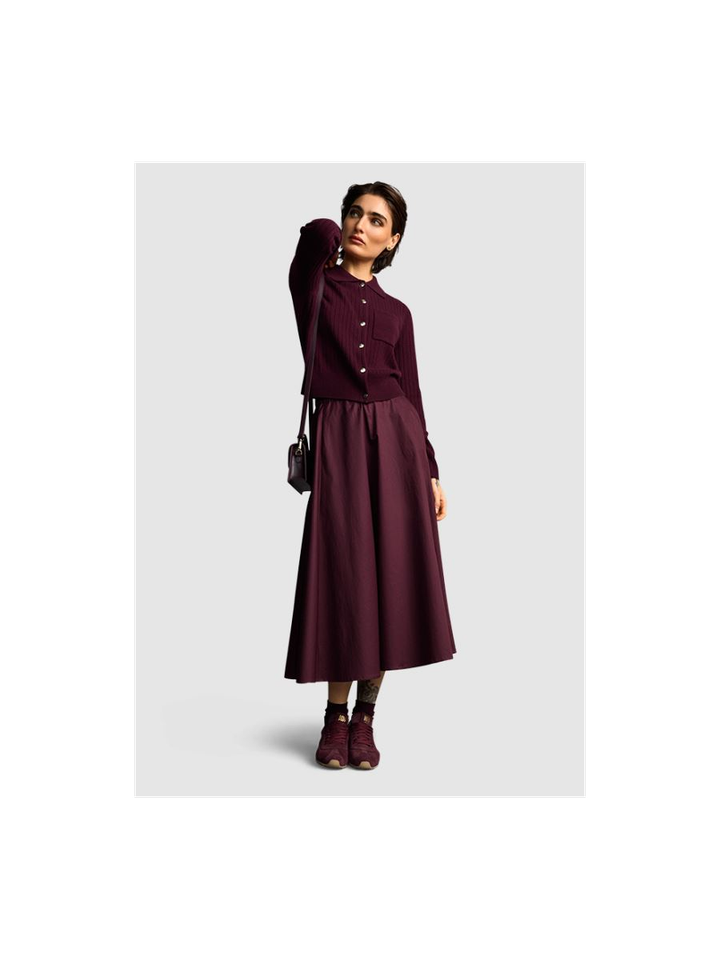Bordeaux lange rok Riani 