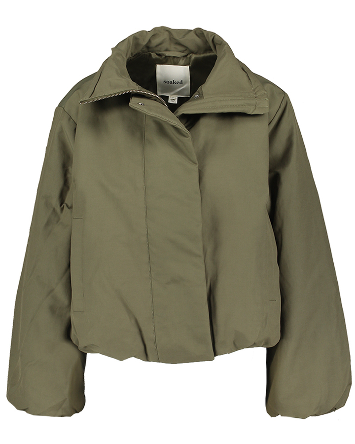 Kaki waterafstotende bomberjacket Alicie Jacket Soaked In Luxery 