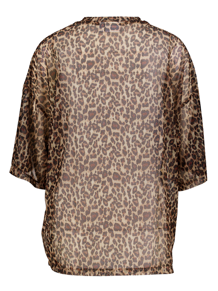 Doorzichtige oversized t-shirt in dierenprint Saint Tropez