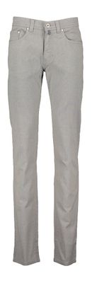 Bruinkleurige broek met subtiel motief Lyon Tapered Pierre Cardin