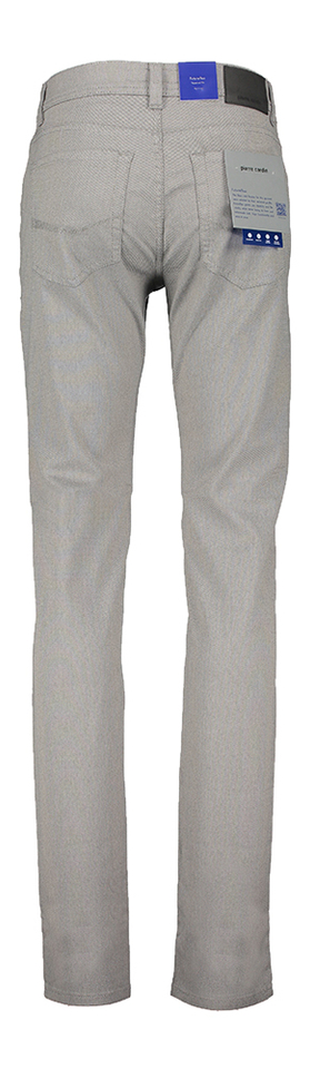 Bruinkleurige broek met subtiel motief Lyon Tapered Pierre Cardin