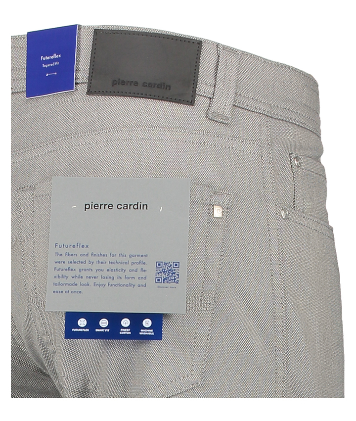 Bruinkleurige broek met subtiel motief Lyon Tapered Pierre Cardin
