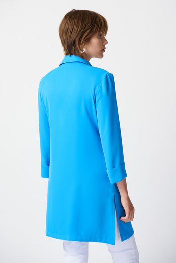Blauwe lange blazer Joseph Ribkoff