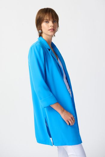Blauwe lange blazer Joseph Ribkoff