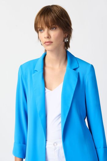 Blauwe lange blazer Joseph Ribkoff