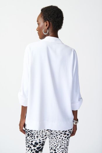 Beige blouse met detail aan de mouw Joseph Ribkoff