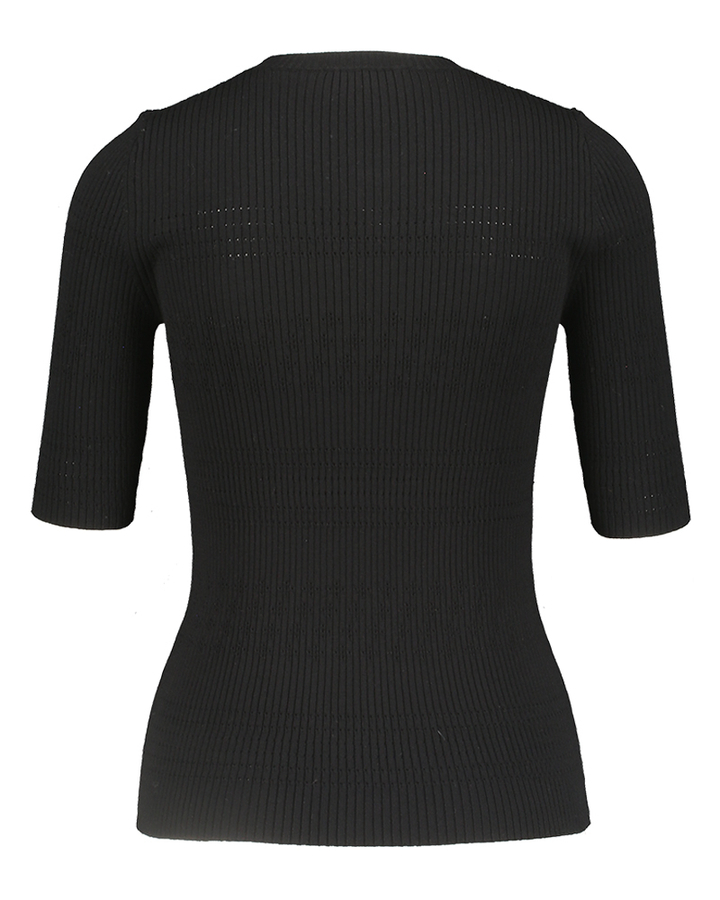 Zwarte pull in ribbel Twinset 