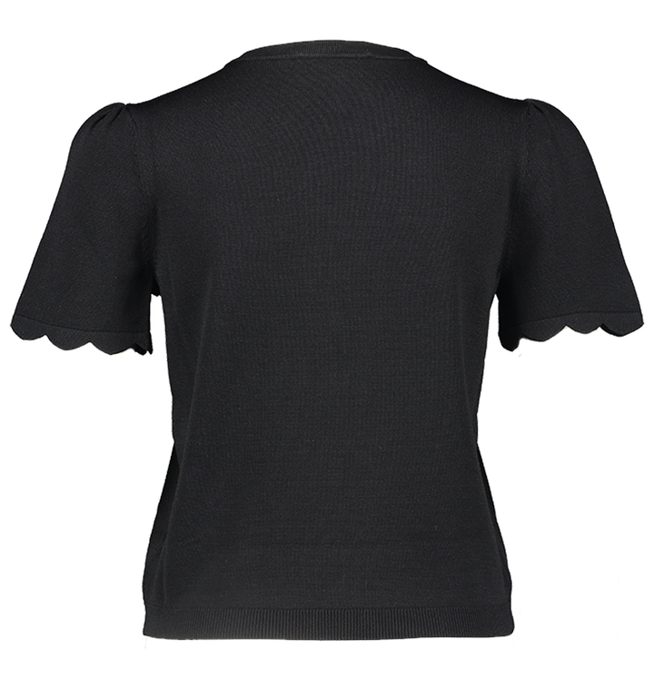 Zwarte top met knoopdetail Twinset Milano