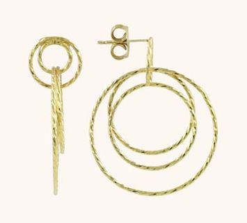 Classic oorbellen triple hoops glow S Lott Gioeilli