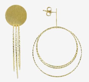 Gouden cirkel oorbellen Lott Gioeilli 