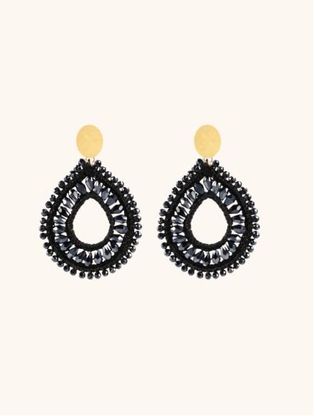 Lott Gioelli Metallic blauwe oorbellen crystal druppel
