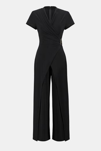 Zwarte jumpsuit met boekel Joseph Ribkoff
