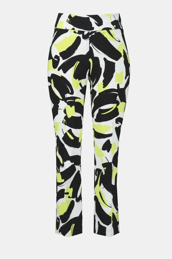 Zwart groen gevlekte broek Joseph Ribkoff 