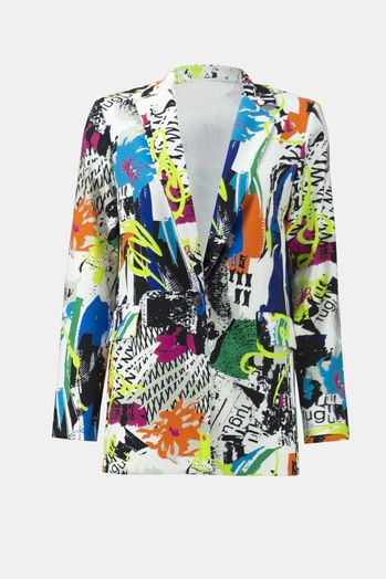 Multi-color blazer met print Joseph Ribkoff