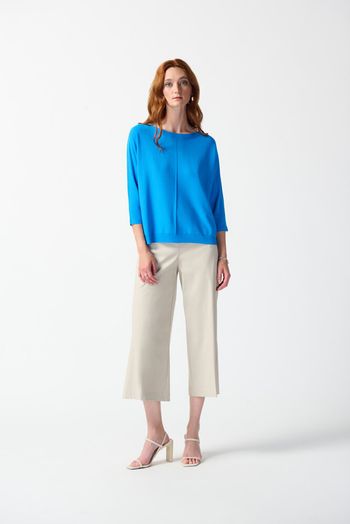Blauwe trui met ronde hals Joseph Ribkoff
