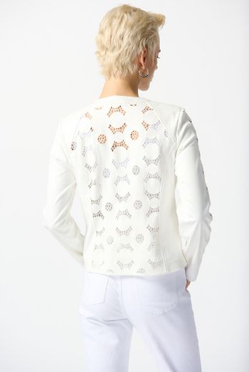 Ecru vest in broderie Joseph Ribkoff