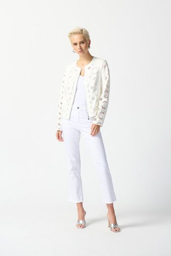 Ecru vest in broderie Joseph Ribkoff