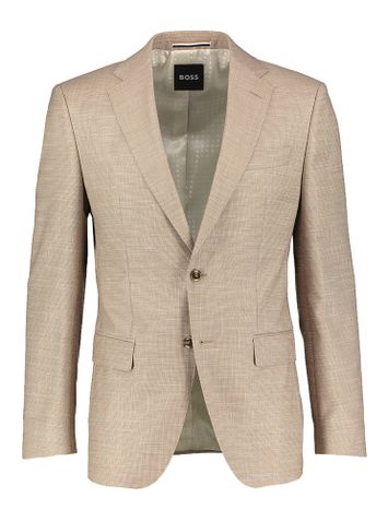 Light beige slim fit blazer Hutson Hugo Boss