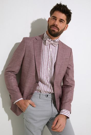 Bright purple slim fit blazer Hutson Hugo Boss