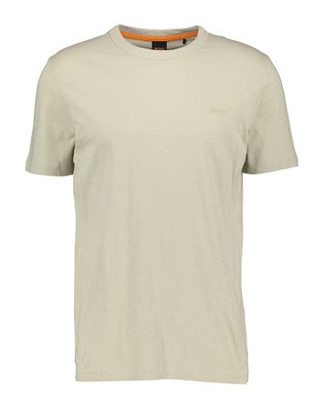 Beige t-shirt met merklogo Hugo Boss